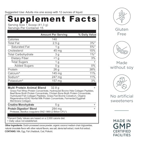 Ancient Nutrition Multi Protein + Creatine, Bone Broth, Whey, Dark Choc - image 9