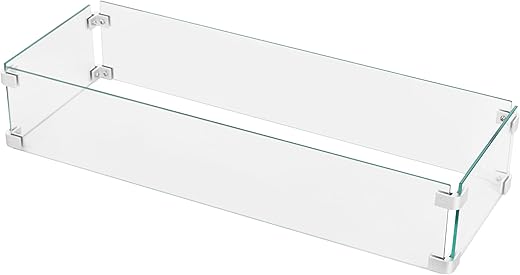 Best round wind guard for fire table rectangular