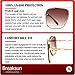 Breaksun Square Aviator Sunglasses for Men Women Fashion Vintage Diamond Cutting Lens Classic Military Pilot Gradient Shades (Gold Frame/Gradient Brown lens)