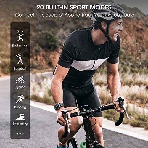 Military Smart Watch Men(Answer/Make Calls), 2023 All-New Tactical Bluetooth Smart Watch For Android Iphone, 5 Atm Waterproof Rugged Fitness Tracker, Outdoor Watch With Heart Rate/Spo2/Ai Voice, Black #TOP4