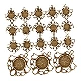 Photo Gallery tokidny 50pezzi vassoi ciondolo retro per creazioni fai da te base per cabochon tondi per gioielli e accessori unici Photo Gallery tokidny 50pezzi vassoi ciondolo retro per creazioni fai da te base per cabochon tondi per gioielli e accessori unici
