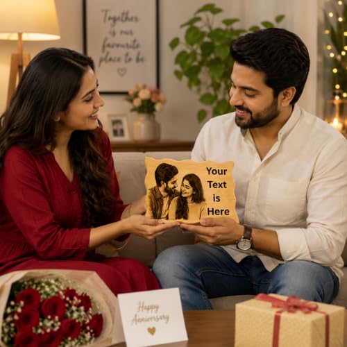 Image of Customized Personalised Engraved Wooden Photo Frame For Gift, All Shapes and Sizes for Everyone (ZigZag-6x9)