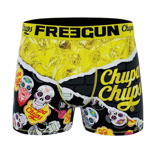 FREEGUN Boxer Homme Microfibre Sucette Candy (S, SHR Jaune)