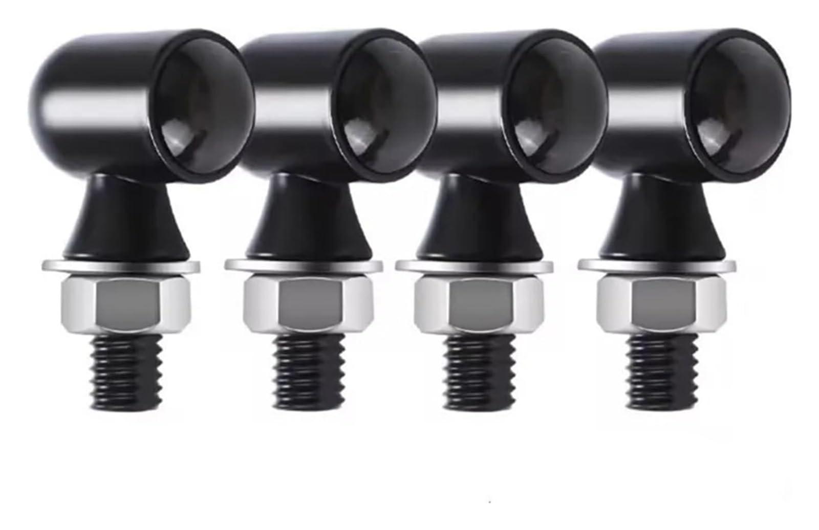 Indicatore di direzione Moto 12V 8mm Moto Freccia Indicatore di Direzione Luci Lampeggiante(4 PCS)