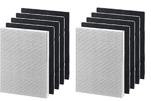 Nispira True HEPA Filter + Activated Carbon Pre Filter Set Compatible with Fellowes AeraMax 200 Purifier Model 190/200/DB55/DX55. Compared to Part 9287101, 2 Sets