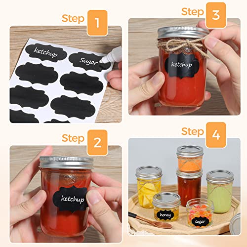 Comsaf Small Mason Jars 8Oz - 16 Pack, Regular Mouth Mason Jar With Lids And Seal Bands, Glass Half Pint Canning Jar For Spice, Jam, Honey, Pickle, Dessert, Shower Wedding Favors, Diy Candles Decor #TOP7