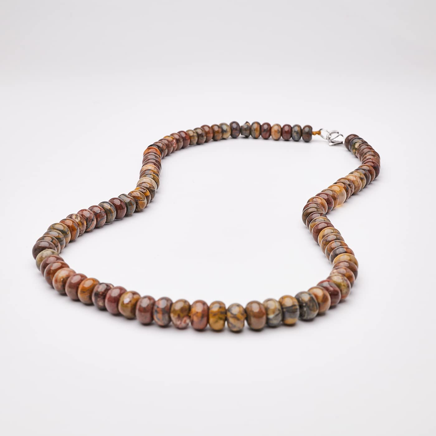 Collar de Cuentas para Hombre | Collar de Cristal Curativo de Piedras Preciosas Naturales de 8 mm Para Hombres Hecho a mano para Hombres