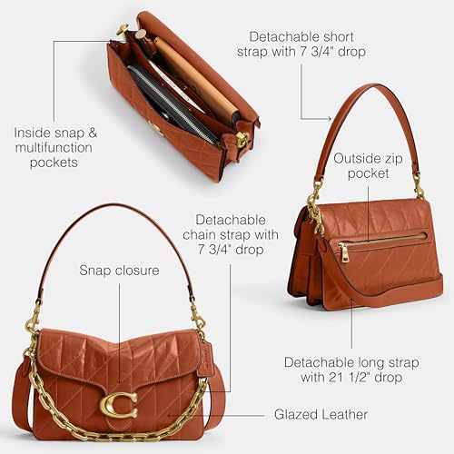 Image of Coach Women's Quilted Chain Tabby Shoulder Bag