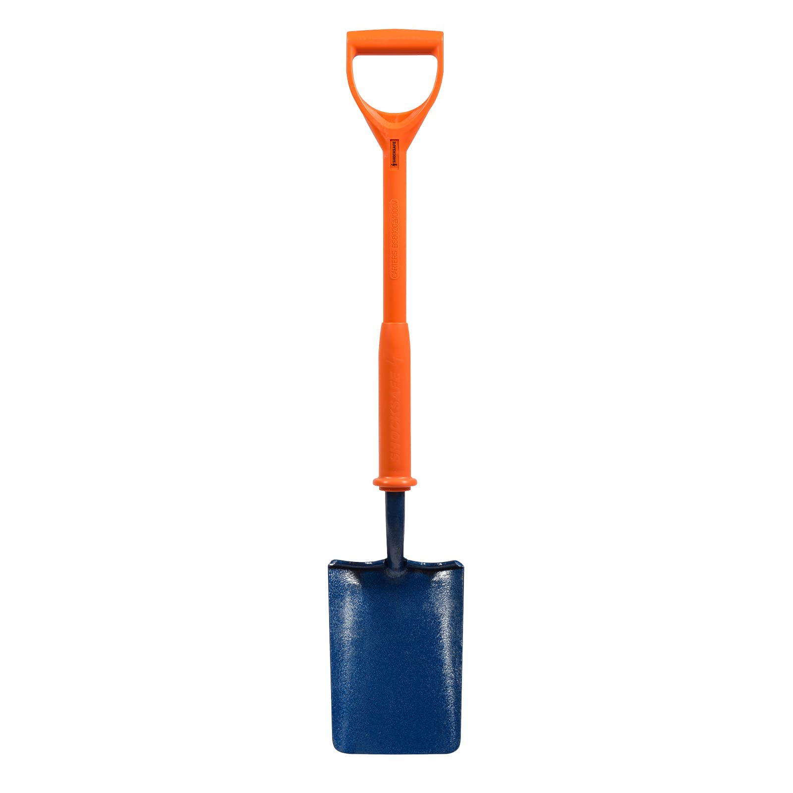 PDL – Pegdev - Carters Trenching Contractors Shovel Spade - Shocksafe Insulated, 7" x 11" Blade, 1000V Certified, BS8020:2011 Compliant.