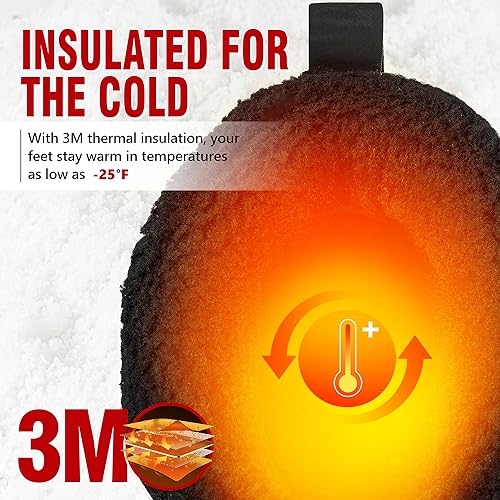 Image of R CORD Snow Boots for Men Waterproof Mens Snow Boots Non-Slip Insulated Warm Durable Winter Boots for Men Winter Hiking Boots Outdoor Boots for Men