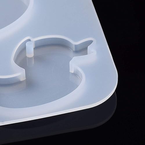 Vista 96 de 6 moldes de fundición de resina de silicona, corazón de perro, huellas de pata de perro, llavero de palabra de hueso, molde de fundición de jabón