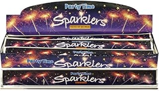 2 x 40cm Hand Held Sparklers (6 Pack) Party Time - Ideal for Bon Fire Ni...