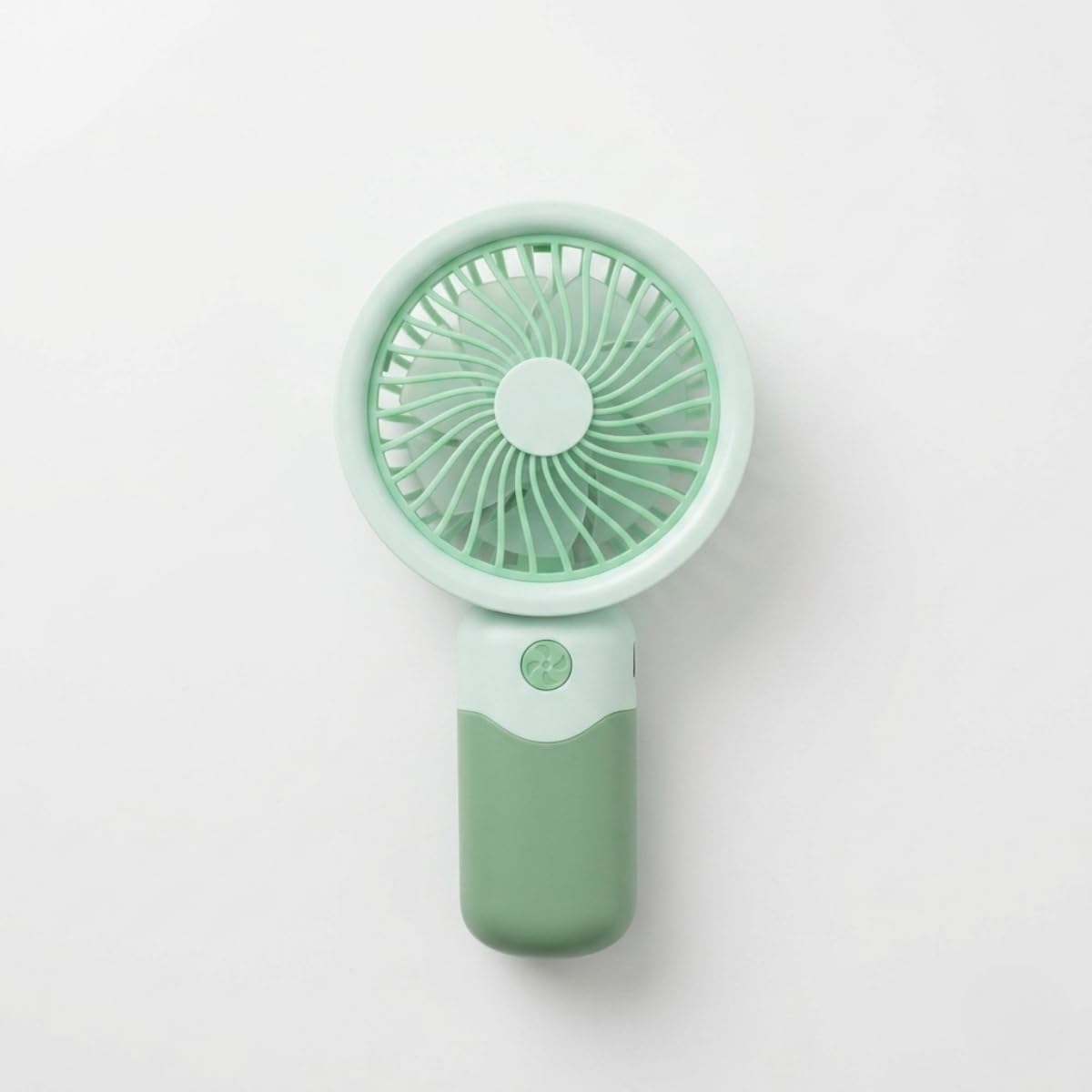 Mini-Fan Taşınabilir El Fanı, USB Şarjlı, 3 Kademeli Hız, Masaüstü Standlı, 15 cm, 3 Kademeli Hız Ayarlı, Yeşil