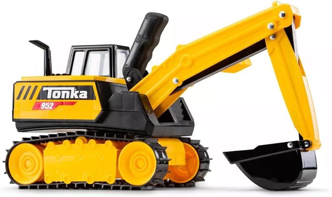 Basic Fun Tonka Steel Classics | Mighty Excavator | Kids Construction Toys for Boys and Girls, Vehicle Toys for Creative Play, Motor Skill Development for Kids Ages 3 06182