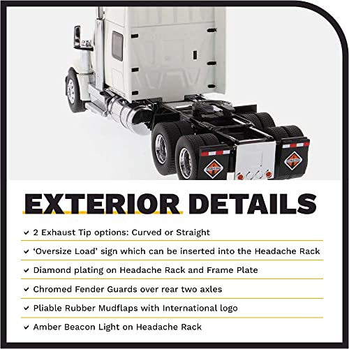 INTERNATIONAL Lonestar 6x4 Blanc DCM71024 avec détails chromés