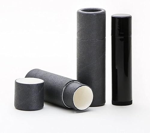 13 OZ Black Kraft Paper BalmSalveCosméticoLoción Tubos (25)