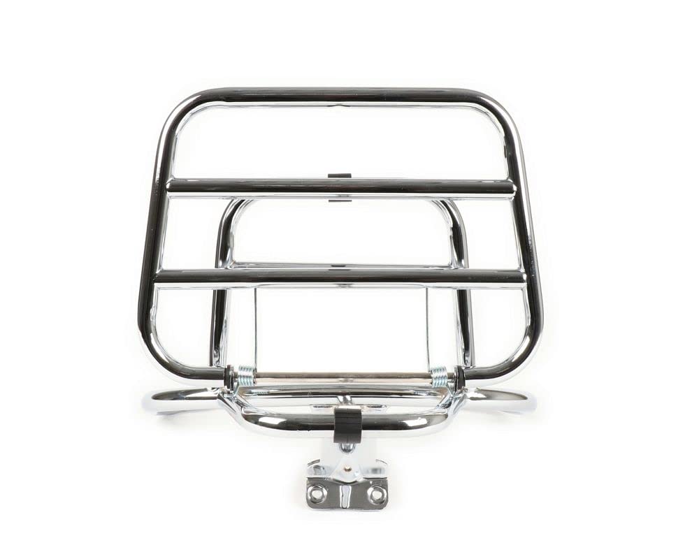 MOTO NOSTRA Gepäckträger klappbar hinten Chrom kompatibel Vespa LX50 LX125 LX150