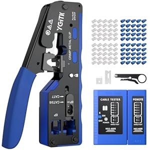 YGiTK KTY039 Netzwerk Crimpzange mit Kabeltester
