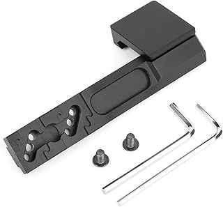 NOBUHIRO Extension Metal Offset Light Mount, Adjustable M300 M600 Series Tactical Flashlight Weapon Light Mount, Fit for 20mm Picatinny Rail or Fast Helmet Fixture