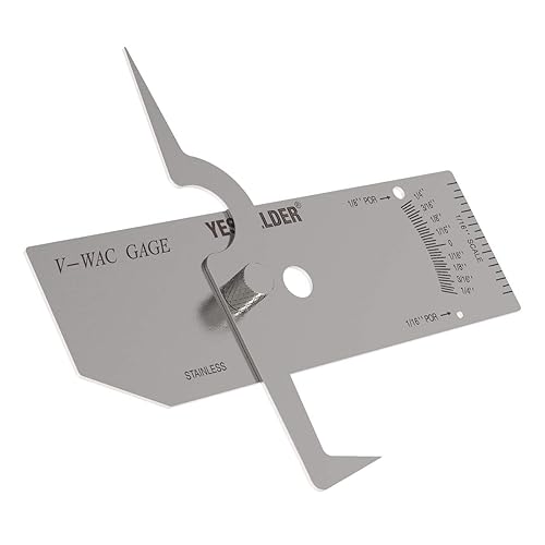 Miniatura 2 de YESWELDER V-WAC Medidor de inspección de pulgadas de calibre de soldadura único