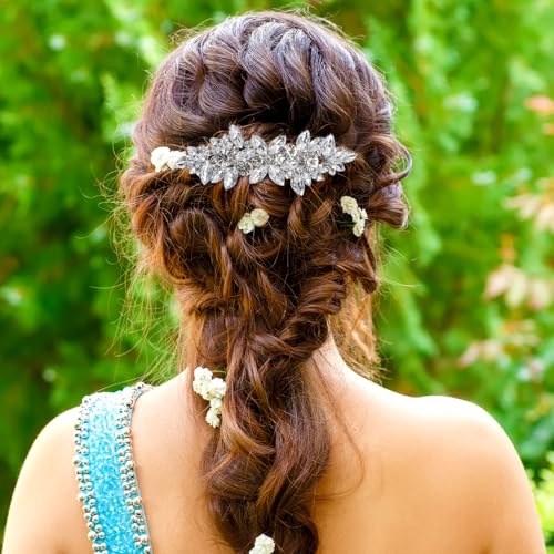Pinza de pelo con cristales para mujer miniatura 5