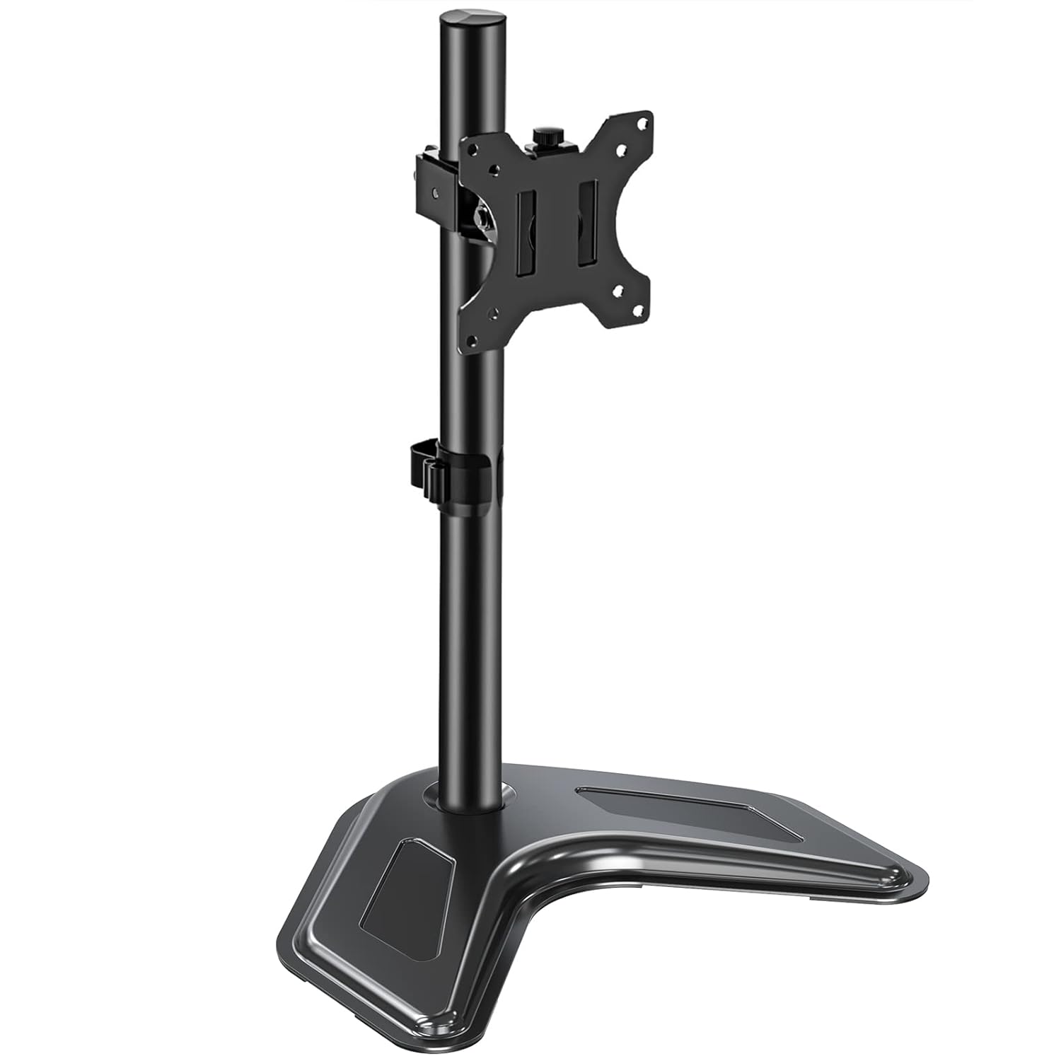 Single Monitor Stand, FreeStanding LCD Monitor Desk Mount Fits 1 Screen up to 32 inch, 17.6 lbs