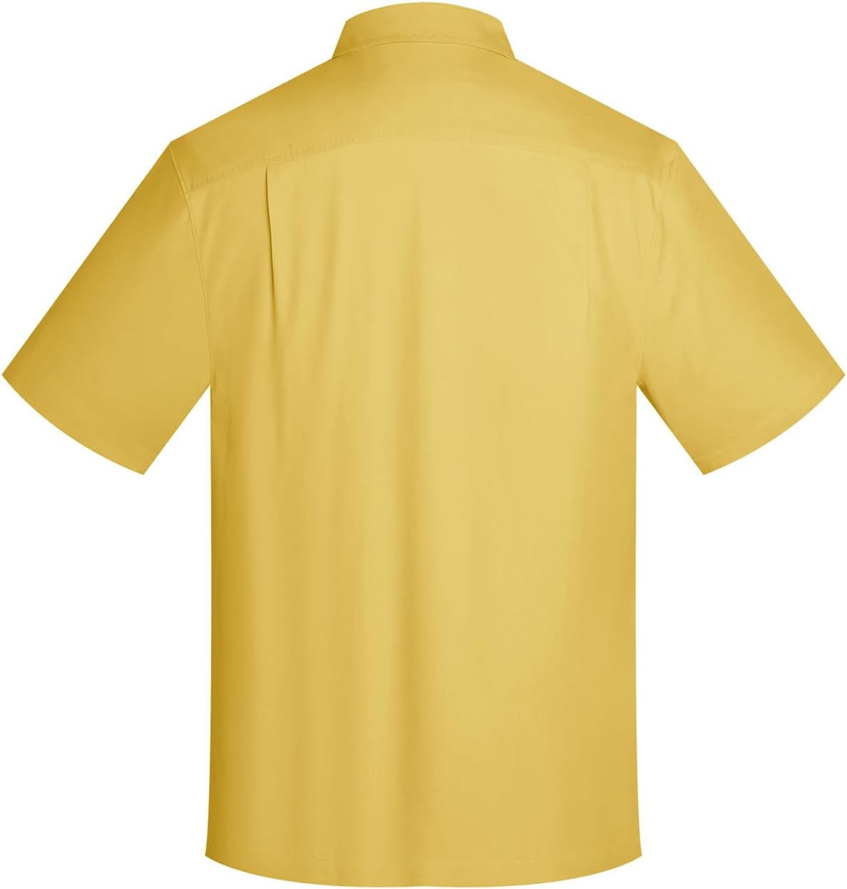 メンズ 半袖 しわになりにくい お手入れ簡単 シャツ, ゴールド, M