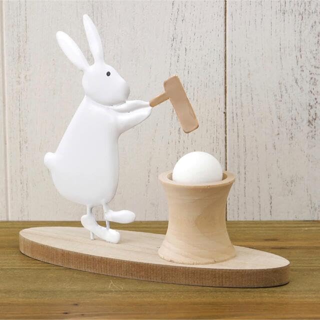 新品　サリュ　餅つきうさぎオブジェ　お月見　4点 Amazon.co.jp: お月見団子 木製 三方付き 十五夜 月見飾り 置物