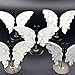 Natural Crystal Gem Stone Howlite Carved Butterfly Wings Figurine