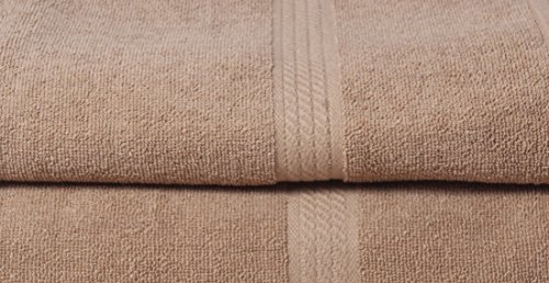 Image of FRESH FROM LOOM 500 GSM Bath Towel Set | Hypoallergenic Soft & Skin Friendly| High Water Absorber | Men & Women Towels for Bath| Ultra-Premium Quick Dry |100% Pure Cotton (27 x 54 Inch | Brown) 2pc