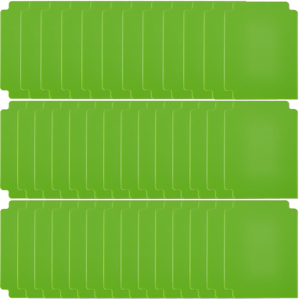 CRASPIRE Trading Card Dividers Green Card Separator Card Sorting Tray Plastic Card Dividers Board Game Card Separator Card Deck Box Dividers for Game Organizer Storage 40sheets 2.75 x 3.7 Inch