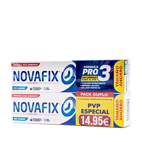 Pack Novafix 2x70 g envase ahorro