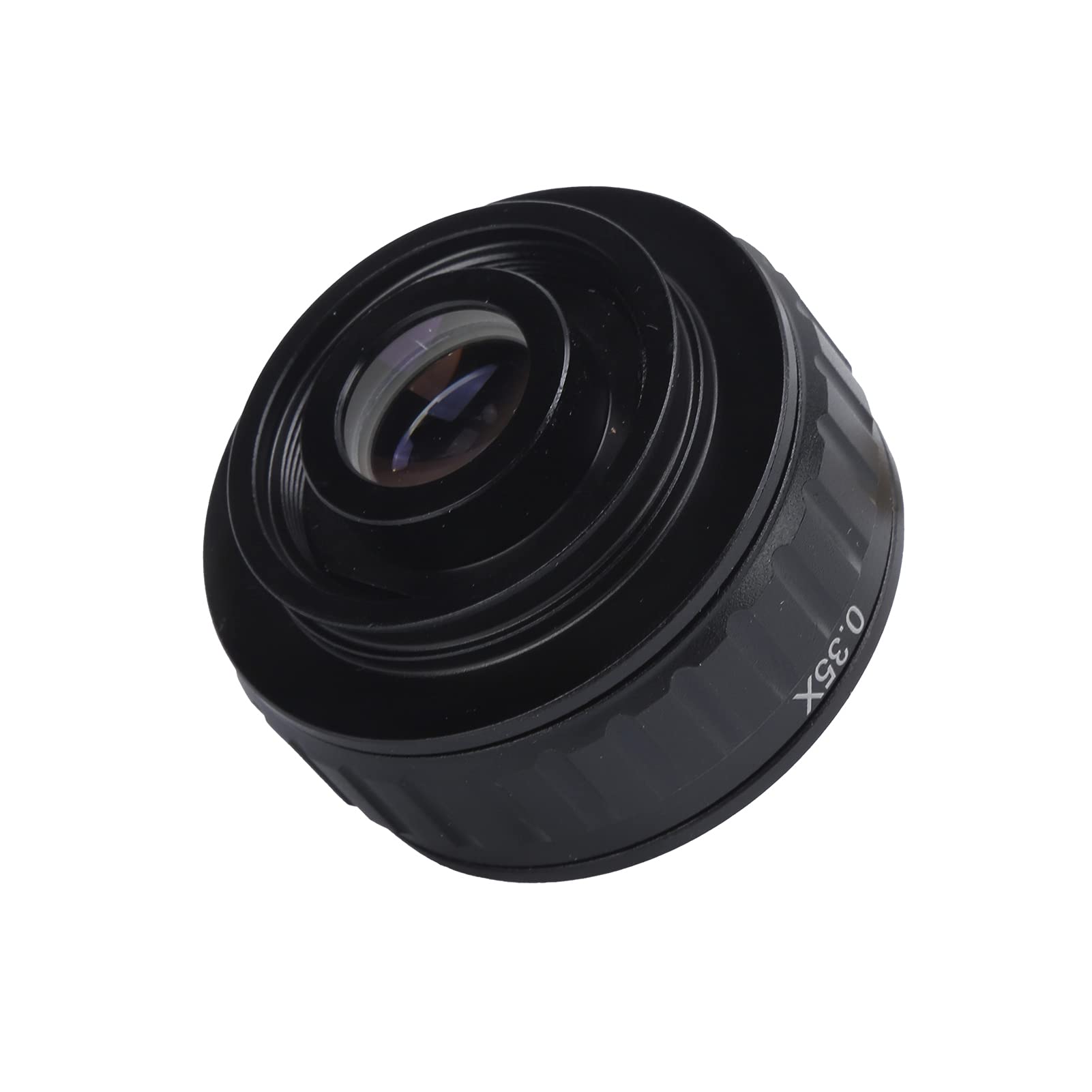 plplaaoo Rurka adaptera obiektywu z mocowaniem C Wysokiej jakości trwałe akcesorium do mikroskopu 38 mm do trójokularowego mikroskopu stereoskopowego i aluminiowego szkła optyczneg