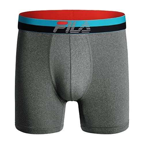 Fila Men's 6" Trunk No Fly Front with Pouch, Jersey & Mesh, 4-Pack3