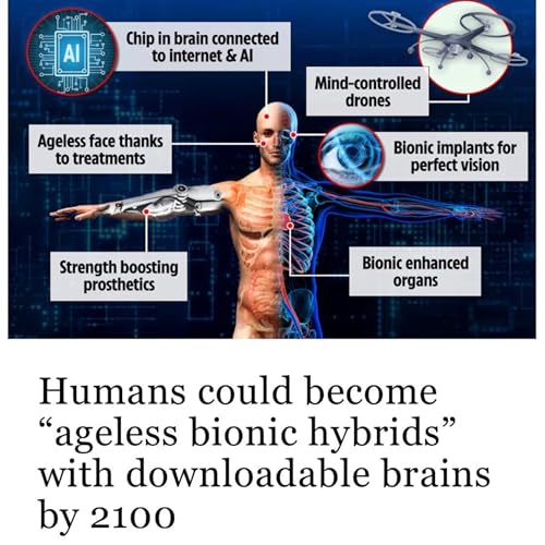 Humans in 2100, Downloadable Brains, Bionic Hybrids, Gen6 Cyborgs, 666 Podcast Por  arte de portada