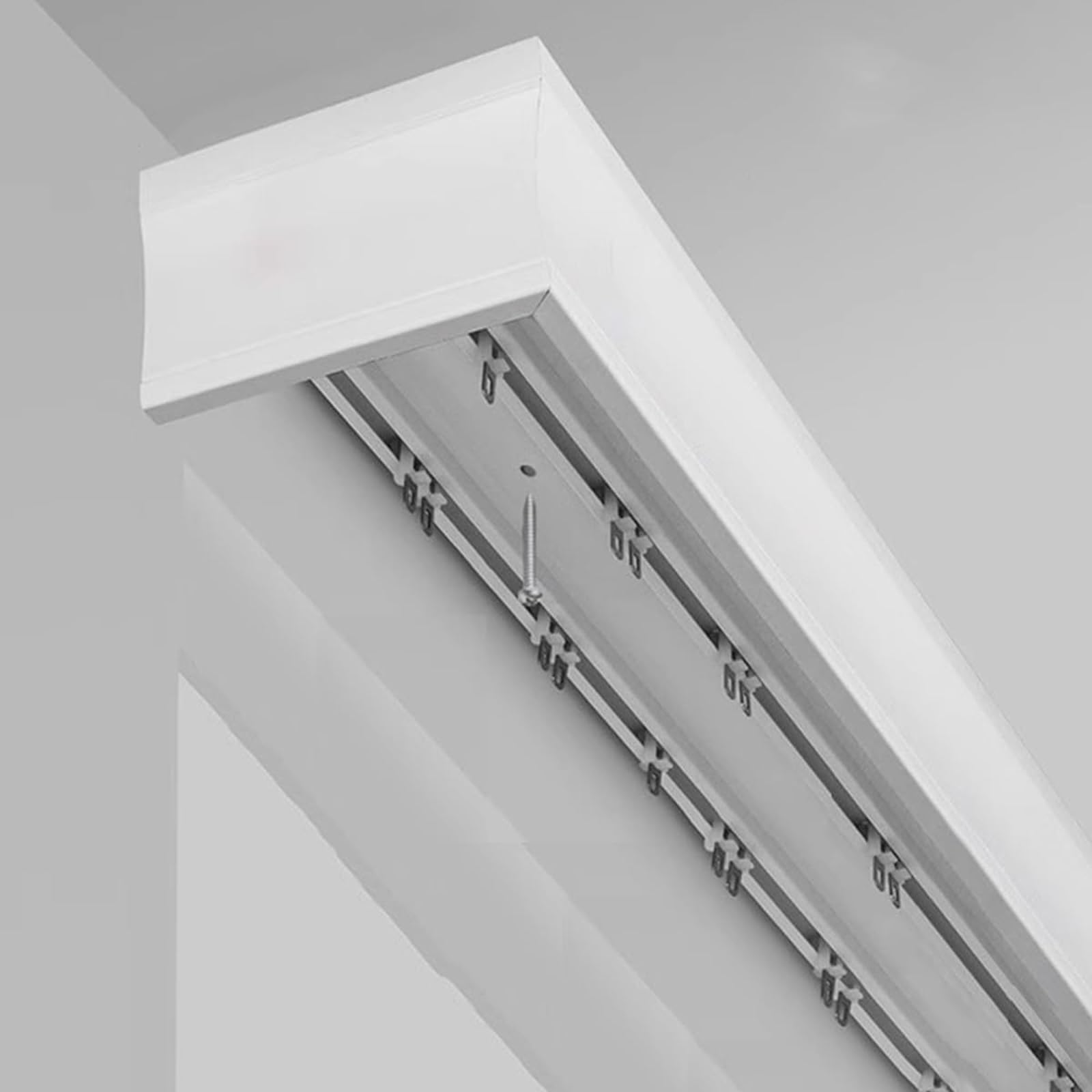 Tringle à rideaux double rail en aluminium robuste pour séparation de pièce