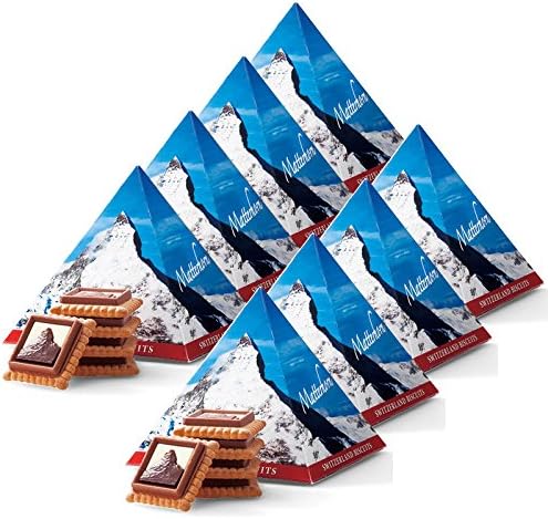 Amazon スイス 土産 スイスデリス マッターホルンチョコビスケット 8箱セット 海外旅行 スイス お土産 おみやげ宅配便 ビール 通販