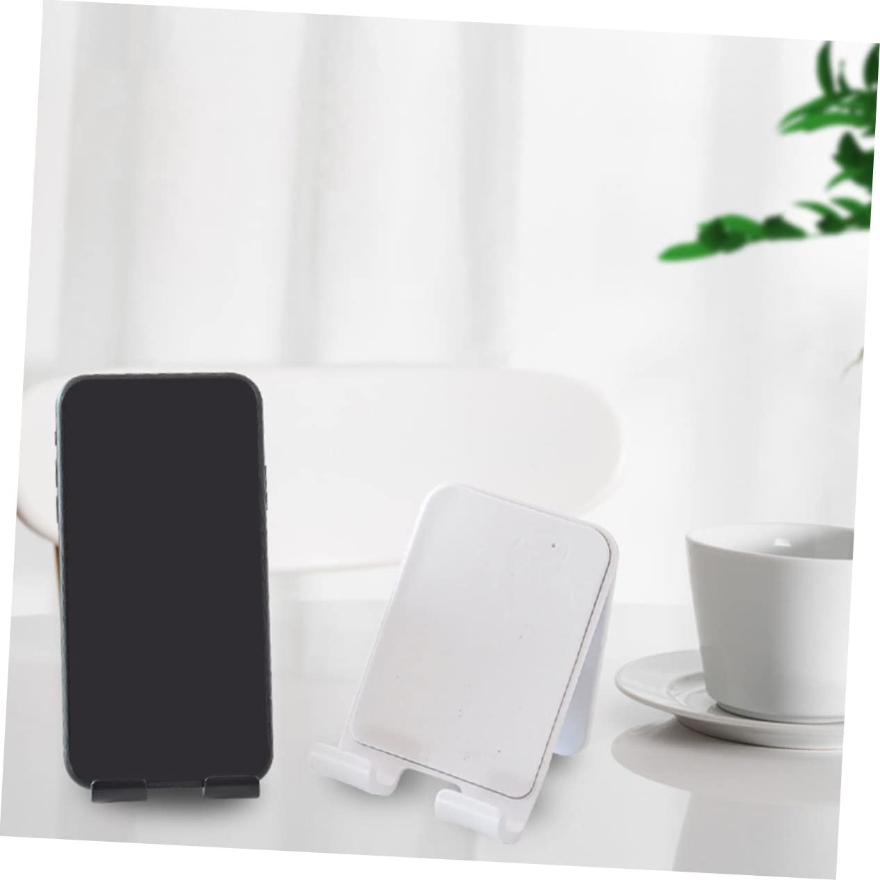 Angoily 8pezzi Supporto Telefonico Da Muro Stand Adesivo Per Smartphone e Tablet Per Bagno Ufficio e Cucina Facile Da Installare e Rimuovere