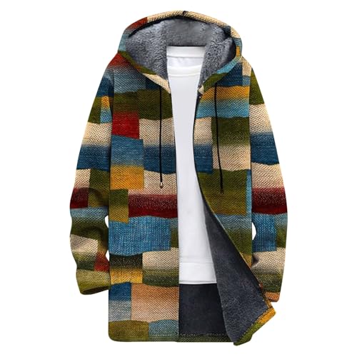 Manteau hiver homme veste polaire longue et chaude sweat à capuche épais veste transition