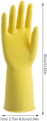 Miniatura 2 de 3 pares de guantes de goma para limpieza, impermeables, antideslizantes, reutilizables, para el hogar, el baño, la cocina