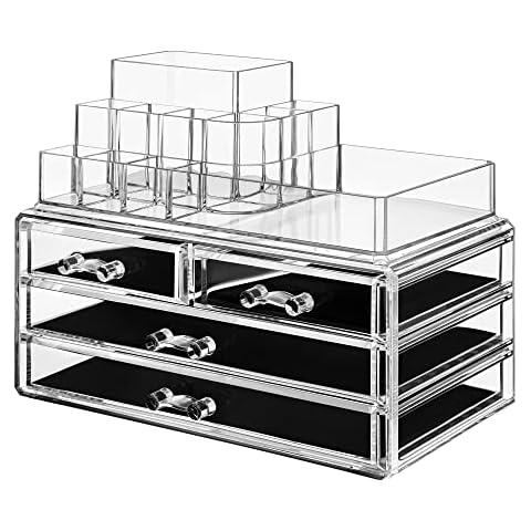 Organizador de Maquillaje y Cosméticos SONGMICS con 11 Compartimentos y 4 Cajones Cover