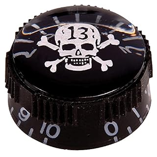Guitar Tech GT651 Lot de 2 Boutons de Potentiomètre Tête de Mort - Les Beatles, Paul McCartney, John Lennon, RIngo Starr, George Harrison