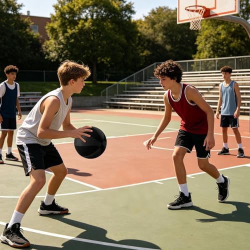 Balón de baloncesto silencioso portátil con cesta interior elástica para jóvenes y adultos 2