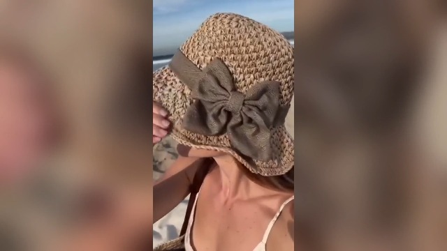 Sombrero Elegante de Paja Tejida con Lazo para Mujer miniatura 7