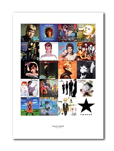 Libretto Designs DAVID BOWIE Albums A3 Art Print Poster