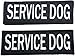 Leashboss Service Dog Patches for Vest - Embroidered 2 Pack - Hook and Loop Both Sides - 3 Sizes (Service Dog, 1.5 x 4 Inch)