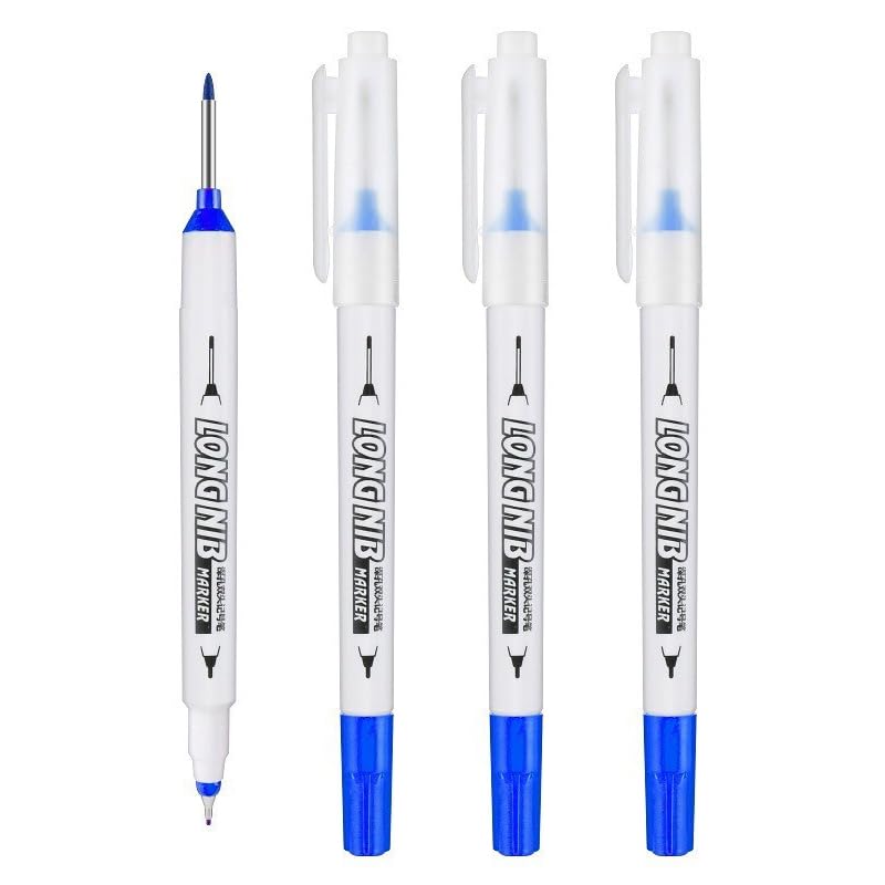 Marqueur trou profond bleu XMKT lot de 4 pour perforation metal