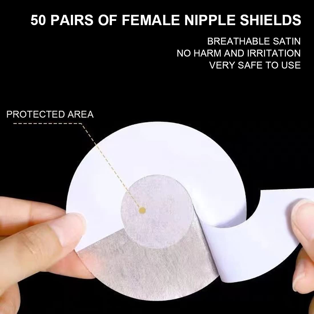 FastRay Capezzoli adesivi invisibili (6 cm )-usa e getta-non marcatura capezzolo, non trasparente-adesivo premium-resistenti al sudore-adesivi capezzoli ipoallergenici-non irritano il petto., beige