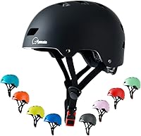 Apusale Bike Skateboard Helmet - Adjustable Multi-Sport for Kids Youth Adults, CPSC Certified, 12 Vents, 3 Sizes