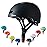 Apusale Bike Skateboard Helmet, Adjustable and Multi-Sport for Skate Scooter, 3 Sizes for Adult Youth Kids Toddler (Black)